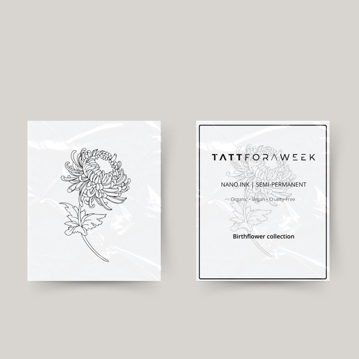 Tijdelijke tattoo birthflower november | Neptattoo volwassenen | Tijdelijke tattoo voor volwassenen | Temporary tattoo | Plaktattoos voor volwassenen | Neptattoos | Probeer zorgeloos een tattoo | tattforaweek
